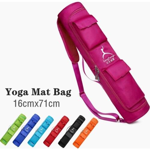 1pc Fashion Yoga Mat Carry Bag Waterproof Yoga Sport Bags Gym Fitness Pilates Bag Shoulder Strap Carrier Backpack