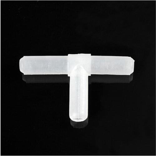 10Pcs/Lot White Plastic Tees "T" 3-Way Aquarium Air Pump Line Tubing Joints Connectors Pet Tools