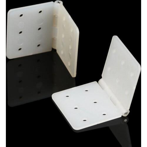 10pcs Nylon & Pinned Hinge With Removable Split Pins RC Airplane Parts Aeromodelling Model DIY RC drone Accessories White 3 Size