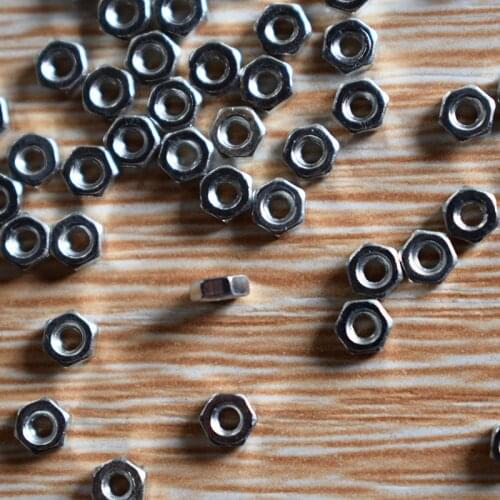 100pcs diy parts M2 fasteners hexagon head nuts/toys accessories technology model parts/rc car robot aircraft fpv tamiya parts