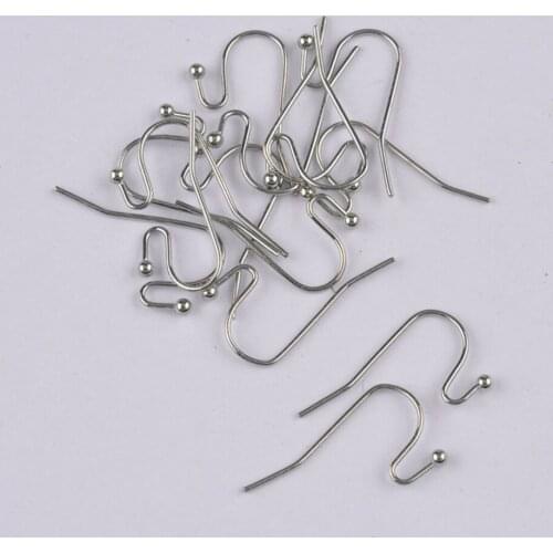1000pcs Rhodium Plated Ball End Earring Findings Earrings Clasps Hooks Fittings DIY for DIY Jewelry Making Supplies Accessories