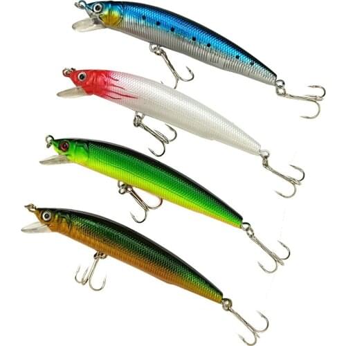 16g big Minnow fishing lure noisy hard fishing bait 12cm single lure bait short tongue mino