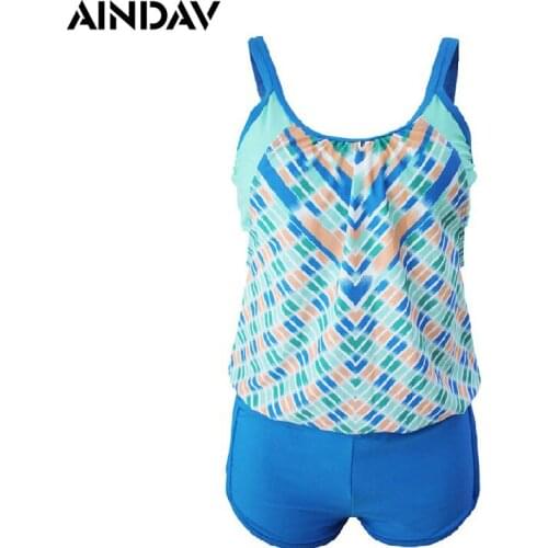 2019 Sexy Swimsuit Women Plus Size Blouson Tankini Sets Swim Vintage Beach Wear Bathing Suits Female Monokini Swimming Suit XXXL