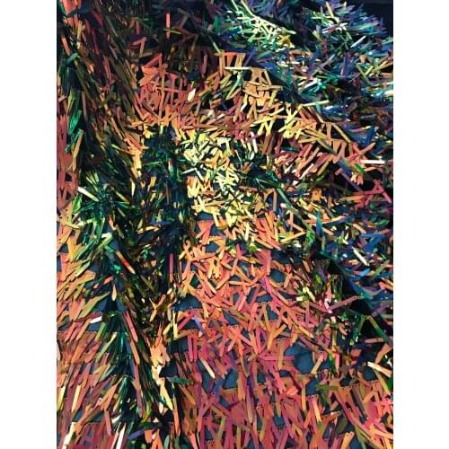 5yd/lot sequins Net Lace SYJ-6111 super Quality French tulle mesh Lace Fabric