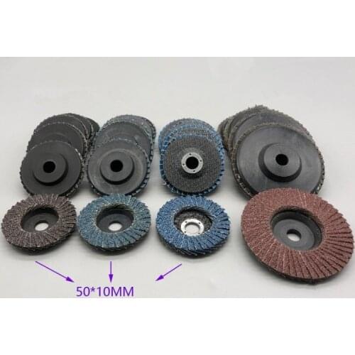 Mini 10 pieces 50x10mm 60/80/120 grains abrasive discs wheel Angle rotary grinder polishing tools