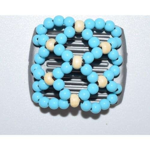 White blue pearl beads small size magic comb 40 pcs/lot Easy to Use for young&old