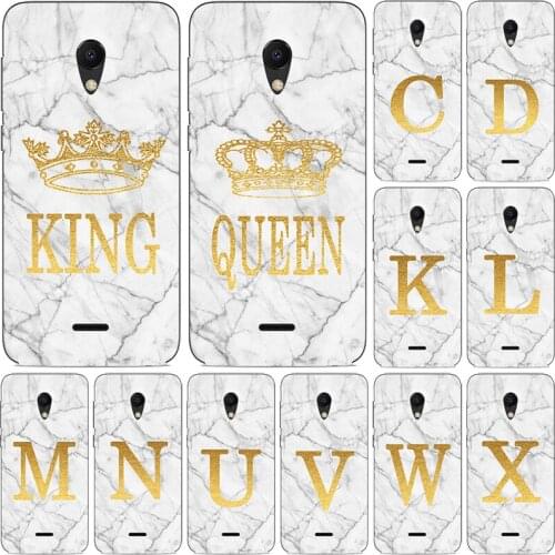 Phone Case for Meizu Meilan M5 M5S M3 M3S M2 M2S Mini E M5C A5 White Marble Golden English Letter Fashion Name Back Cover
