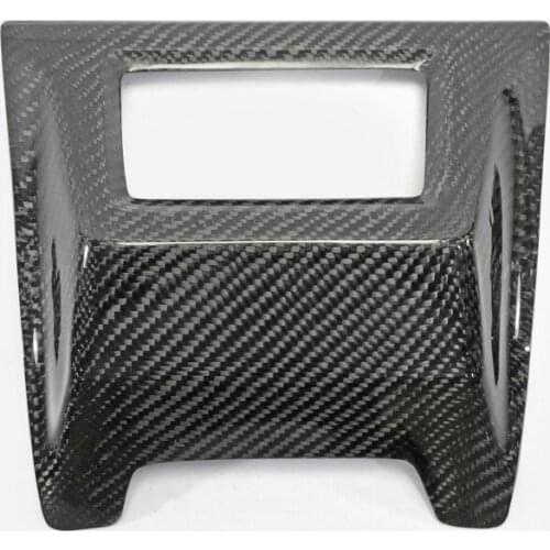 For 14-18 Impreza WRX VAB VAF STI Carbon Fiber Rear Fog Light Cover Glossy Finish Bumper Camp Surround Part Tuning Trim Body Kit