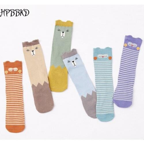 HPBBKD 3Pairs/Set Cotton Baby Winter Socks Newborns Candy Kids Children Socks Baby Boys Girls Infant Toddler Floor Socks CS.155