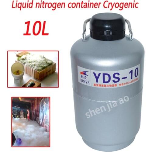 YDS-10 10L Liquid nitrogen container Cryogenic Tank dewar liquid nitrogen container with Liquid Nitrogen tank Aluminum Alloy