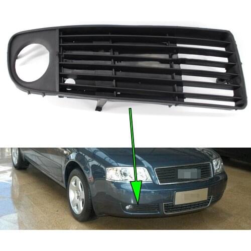 Fog Light Cover For Audi A6 C5 Avant Quattro 1998~2002 Fog Lamp Cover Front Lower Bumper Car Fog Light Cover Vent Grille