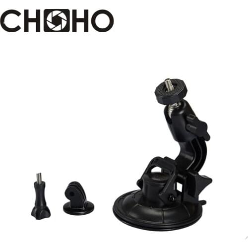 9cm Suction Cup Powerful Rotatable Car Holder 1/4" Tripod Mount Adapter for Gopro Hero 8 7 6 5 4 3+ 3 SJCAM SJ4000 YI 4K Access