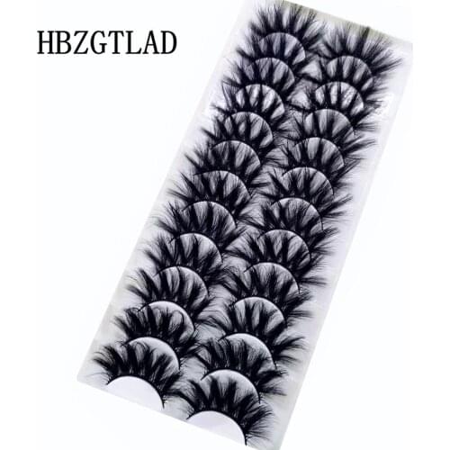NEW 5/12 pairs 3D Mink Lashes Natural Thick/Long False Eyelashes Dramatic Volume Fake Lashes Makeup Eyelash Extension Eyelashes