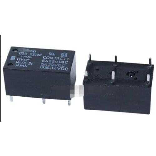 Original Relay G6B-2214P-1-US-12VDC Two Sets Of Normally Open 5A 6 Feet DC12V
