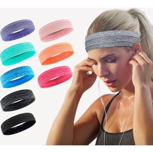 Headband Sport Men Sweat Hair Bands Treadmill Forehead Protection Running Fitness Yoga Tenis Overgrip Women Elastic Sweatband