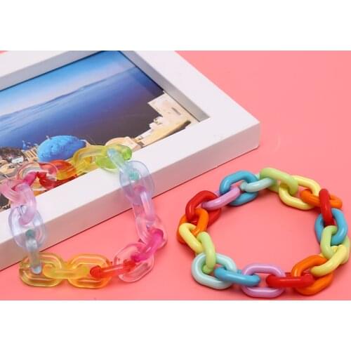 1PCS Cute Handmade Transparent Acrylic Bracelet Candy Color Jewelry Party Creative Gift Birthday Gift Fashion