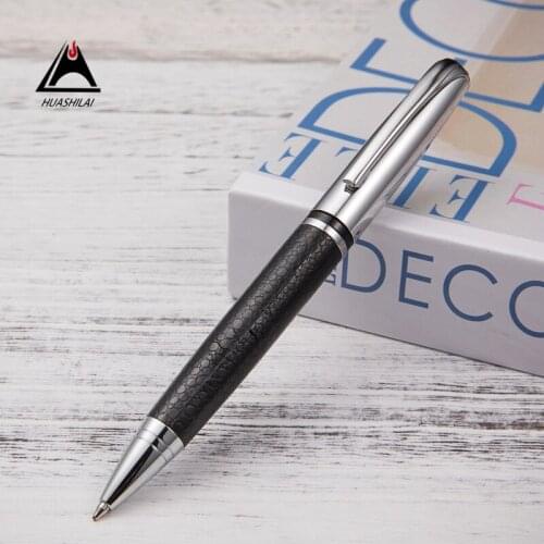 Creative advertising gift pen for PU leather rod metal ballpoint pen