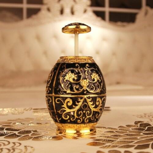 Advanced metal toothpick tube fully-automatic handmade carved vinyl toothpick box ktv