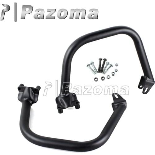 1 Pair Black Motorcycle Engine Guard Highway Crash Bars Protection for Harley Street 500 750 2015-2017 Front Bumper Guard