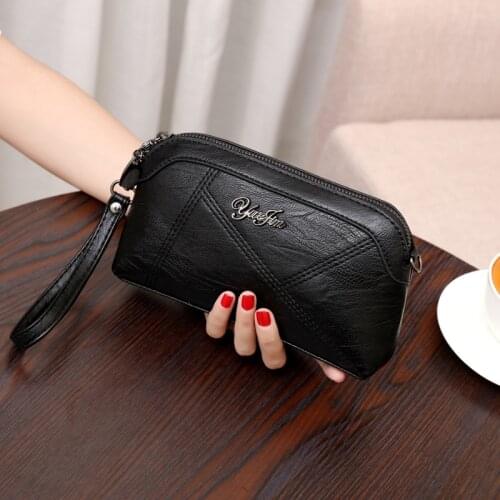 2020 Womens Bag Messenger Bag Female Purses Tassel Coin Purse Sheepskin Pattern Shell Clutch Bag Ladies Soft Leather PU Bag