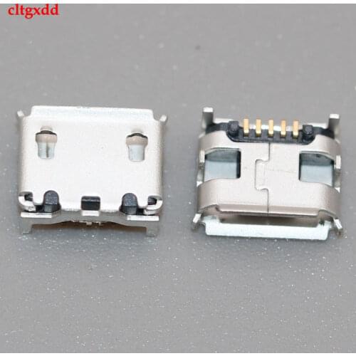 10Pcs New Micro USB Connector Jack Charge Socket Port For WAVE Tablet PC PAD V919 3G Air V116W v891w 7.2 Feet Big Horn 5 Pins