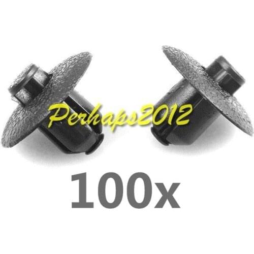 100x Nylon for Camry Venza, FJ Cruiser Cowl Fastener Push-Type Retainer Clips 90467-07117 9046707117