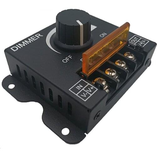 12V 30A 360W LED Dimmer Adjustable Brightness Lamp Bulb Strip Driver Single Color Light 5050 3528 Power Supply Controller