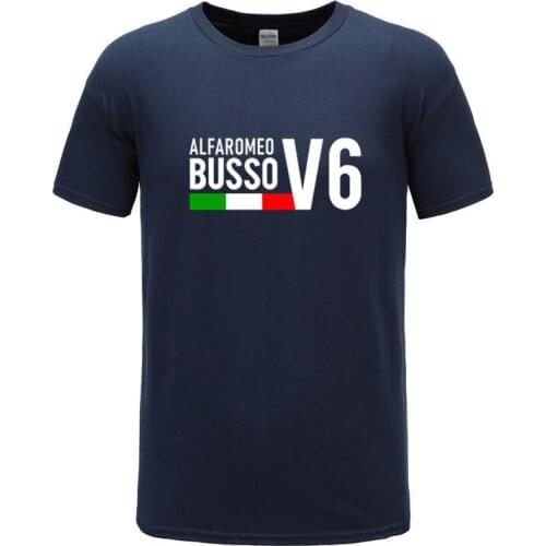 2021 Men T Shirt S-2XL Alfa Romeo Busso V6 156 Gtv 164 155 Gta Car Motoring Racer Inspired Dad T Shirt Cotton