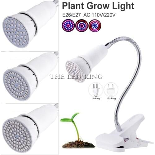 80 200 Led Plant Grow Light Bulb Lamp Lighting Set Desk Clip Holder for Flower Vegetable Indoor Seeds greenhouse hydro Aquarium