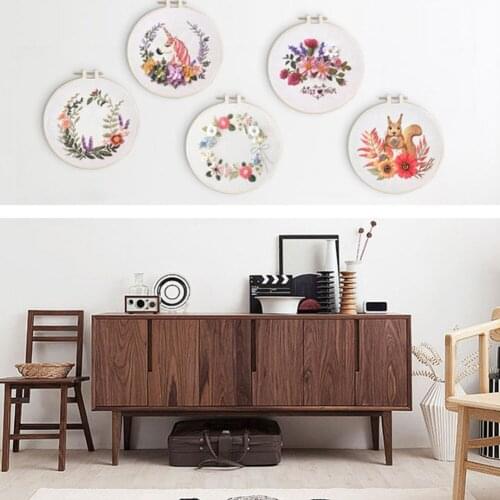 Creative European Embroidery DIY Material Package Beginner Embroidery Semi-finished Product Kit