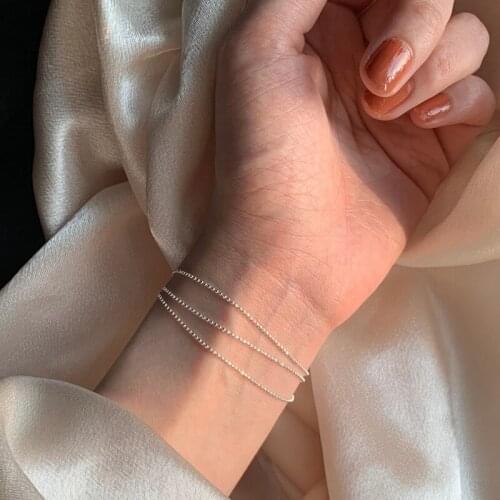 Fashion Jewelry Multi Layer Beads Bracelet Popular Design Silvery Plating Hot Selling Metal Bracelet For Women Party Gifts