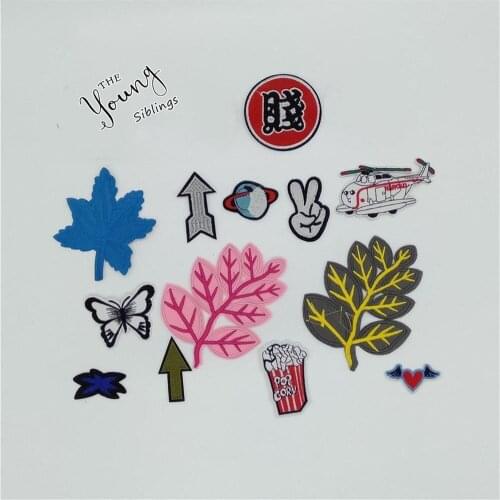 Multiple style Select Hot melt adhesive Applique Embroidery Iron on patch DIY Badges Clothing Accessories patches C5039-C5058