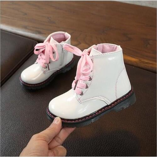 New Autumn Kids Snow Boots Childrens Winter Ankle Winter Girl Boots Unisex PU Leather Shoes For kids Snow Shoes