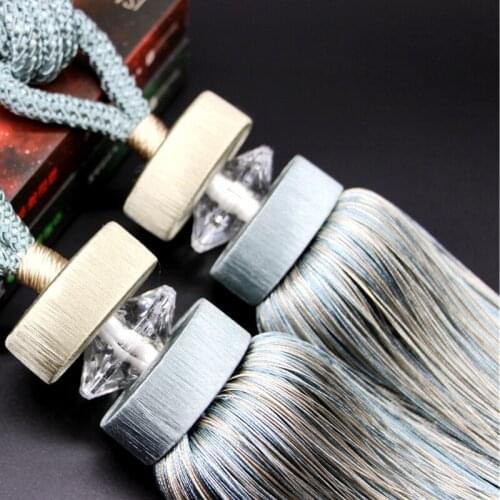 New Nordic Simple Curtain Bandage High-End Hanging Ball Chinese Style Lace-up Tie Curtain Buckle Rope