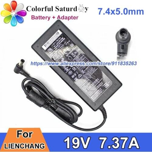 Original LIENCHANG LCAP31 Power Adapter 19V 7.37A 140W Laptop Charger 7.4x5.0mm with 1 Pin in Center
