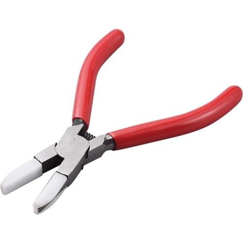 Carbon Steel Flat Mouth Plastic Nose Pliers Diy Pliers Handmade Jewelry Accessories Making Tools