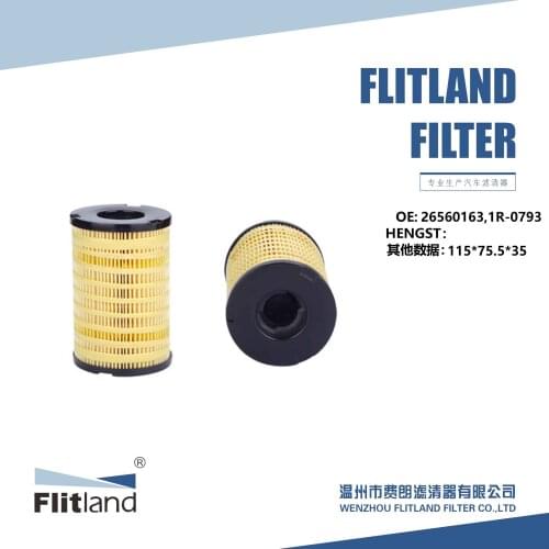 Manufacturer Direct sale Diesel Engine Paper Fuel Filter OEM 1R-0793 26560163 for CAT FL-F115