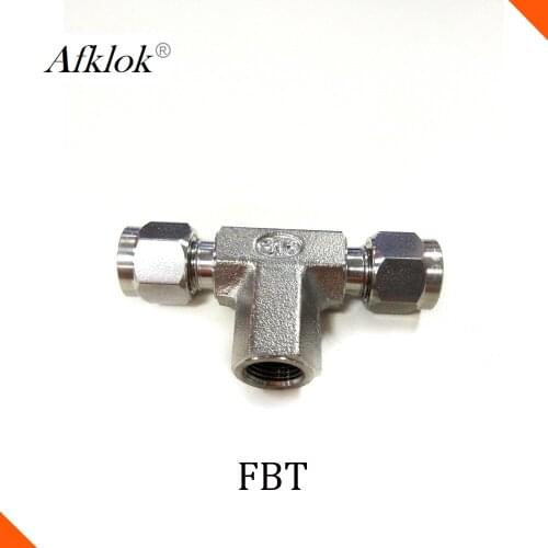 3 way Female Branch 6mm 8mm Tee Fitting Stainless Steel 316 Pipe Fittings Connector