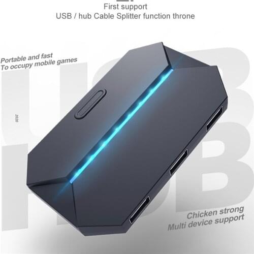 For Android 4.4 and IOS 6.0 Mobile Phone Tablet Accessories G6 Battle Axe Throne USB Extender Mouse Keyboard Converter