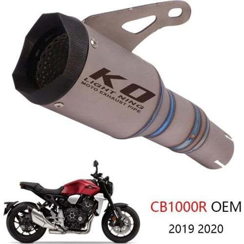 Titanium OEM for Honda CB1000R 2019 2020 Exhaust Pipe Motorcycle Slip-on Muffler Escape No DB Killer Reserve Original Catalyst