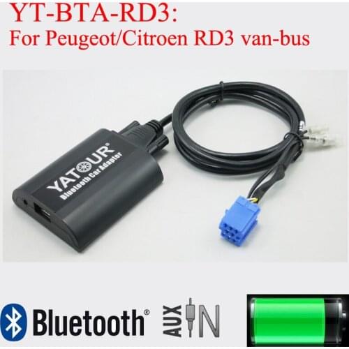 Yatour Bluetooth MP3 Phone call hands free kit YT-BTA for Peugeot Citroen RD3 van-bus