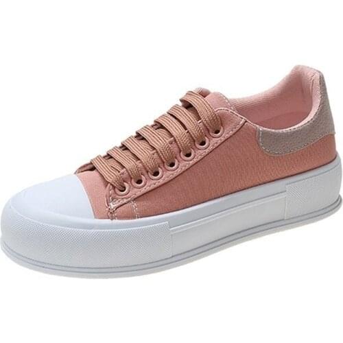 New Womens Shoes 2021 Hot Sale Canvas Womens Shoes Fashion Breathable Simple Student Sports Shoes Sneakers Ins Trendy Women
