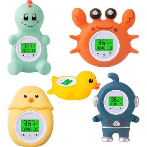 2020 Baby Bath Thermometer Room Temperature Tri-color Backlit Floating Bath Toy Bath Safety Temperature Thermometer