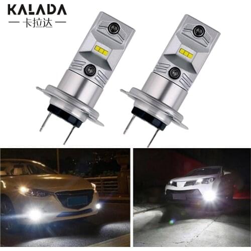 2X Super Bright Aluminum High Power H4 H7 H8 H11 9005 9006 CSP Chip Foglight 30W 6500K White Fog Lamp For Car Led Fog Light 12V