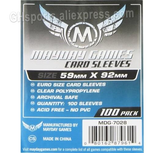5 Packs/lot Mayday Card Game Sleeve for 59*92mm Card Protector Dominion Board Game Sleeve 7028
