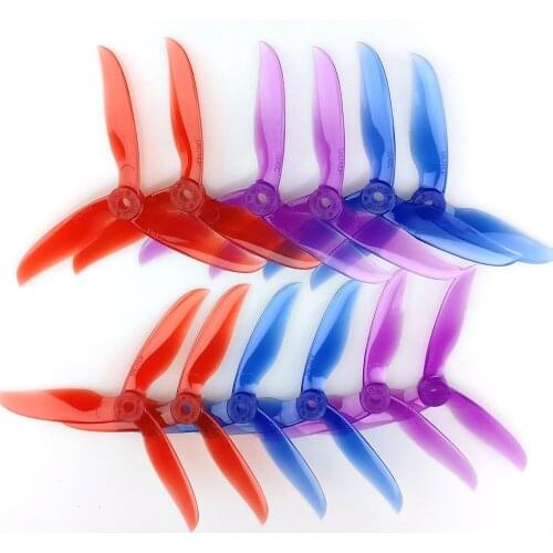 6Pairs 12pcs 3 color mixing DALPROP CYCLONE T5040C 5inch 3 blade tri-blade Propeller for FPV Racing Drone Quadcopter