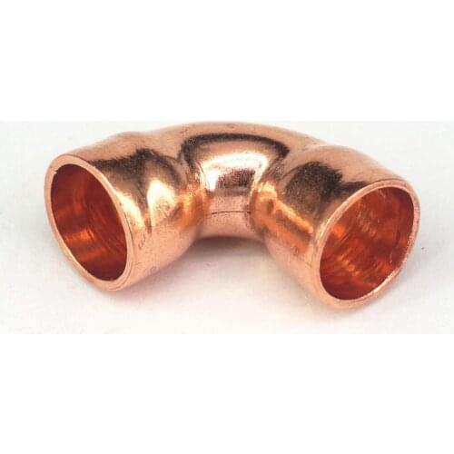 8x0.8mm 90 Degree Elbow Copper End Feed Plumbing Pipe Fitting for gas water oil