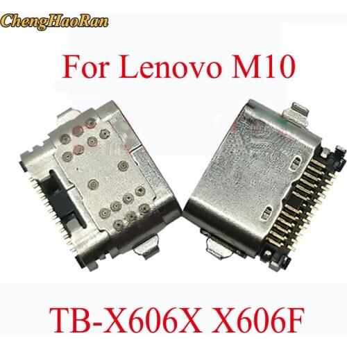 ChengHaoRan 1pcs Micro USB Type C Connector for Lenovo M10 TB-X606X X606F Tablet Charging Dock USB C USB3.1 Charge port socket