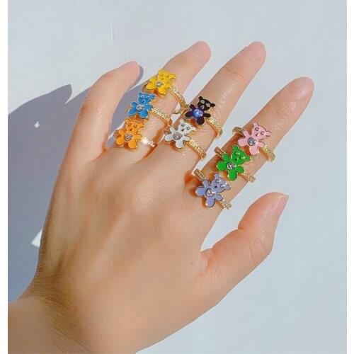 KAI DUO DUO Rings With Crystals