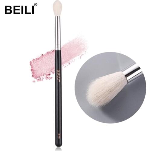 BEILI X06/X04/X08 Black Eye Shadow Tampered blending brush Natural white Goat Hair Makeup Brushes box packing single eye brushes
